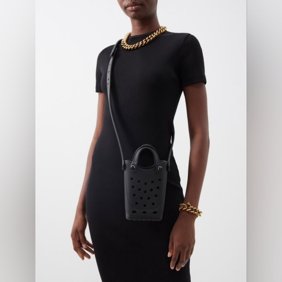 NEW BALENCIAGA X CROCS RUBBER PHONE HOLDER MINI BAG - Picture 3 of 15